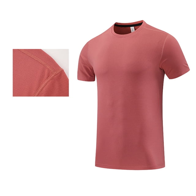 Styesk T Shirts for Man Men's Summer Solid Color Short Sleeved Outdoor Running Sports Ice Breathable Short Sleeved
