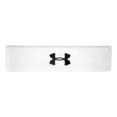thumbnail image 4 of Under Armour Men's Performance Headband , White (100)/Black , One Size Fits All, 4 of 10
