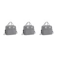 thumbnail image 1 of Transemion Sacs Réfrigérants à la Mode Restent Tendance Tout en Gardant les Aliments Frais et Rafraîchissants Polyester Portable avec Sangle de Devrait Gris Ensemble de 3, 1 of 6