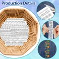 thumbnail image 3 of HLONK 4 Sheets 16Pcs Wedding Dress Water Soluble Hand Sewing Stabilizers for Fabric 11.6x8.2 Inch Embroidery Stitch Practice Embroidery Patterns Transfers for Embroidery Beginners Lovers, 3 of 7