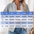 thumbnail image 3 of Tranfacy Womens Winter Tops Long Sleeve Tops Solid Color Double Pocket Button Denim Outerwear, 3 of 7