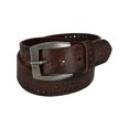 thumbnail image 1 of CTM®  Distressed Leather Bridle Belt with Perforations (Men's), 1 of 3