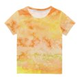 thumbnail image 1 of Plebaso T-Shirt à Manches Courtes pour Bébés Garçons Filles, Couleur Dégradée, Col Rond, Haut, Vêtements d'Été pour Bébé, 1 of 3