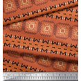 thumbnail image 3 of Soimoi Poly Georgette Fabric Geometric African Printed Craft Fabric by the Yard 42 Inch Wide, 3 of 3