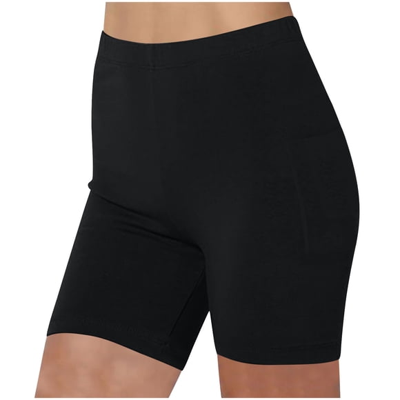 StSilkitty Seamless Women's Shorts Stretch Biker Shorts High Waisted Yoga Running Shorts with Pockets