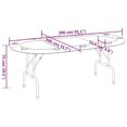 thumbnail image 3 of vidaXL 10-Player Folding Poker Table Blue 206x106x75 cm, 3 of 3