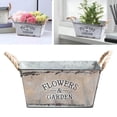 thumbnail image 1 of pitrice Retro Iron Plants Flower Bucket Planter Pail Metal Flower Vase Home Decor M, 1 of 8