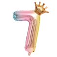 thumbnail image 4 of Birdeem Crown Number Foil Balloons Number Ballon Happy Birthday Party Decoration 32 Inch, 4 of 10