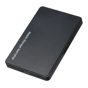 Yeacher 2.5 boîtier disque dur USB3.0 externe HDD/SSD Pièce jointe SATA Boîtier de disque dur Conception sans outil Installation facile ABS Coque noire