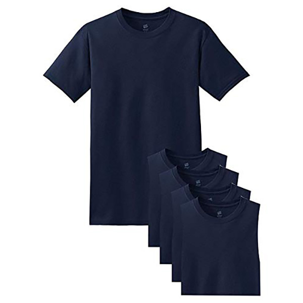 Hanes T-Shirt à Manches Courtes ComfortSoft pour Hommes - 5280 (Lot de 5)