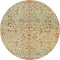 thumbnail image 1 of Ahgly Company Tapis d'Intérieur Lavables en Machine Ronds Abstraits Brun Bronze, Ronds de 8', 1 of 7