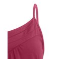 thumbnail image 4 of Innerwin Strappy Slip Dresses Spaghetti Strap Ladies Short Mini Dress Party Button Baggy Swing A-Line Sundress Red 3XL, 4 of 5