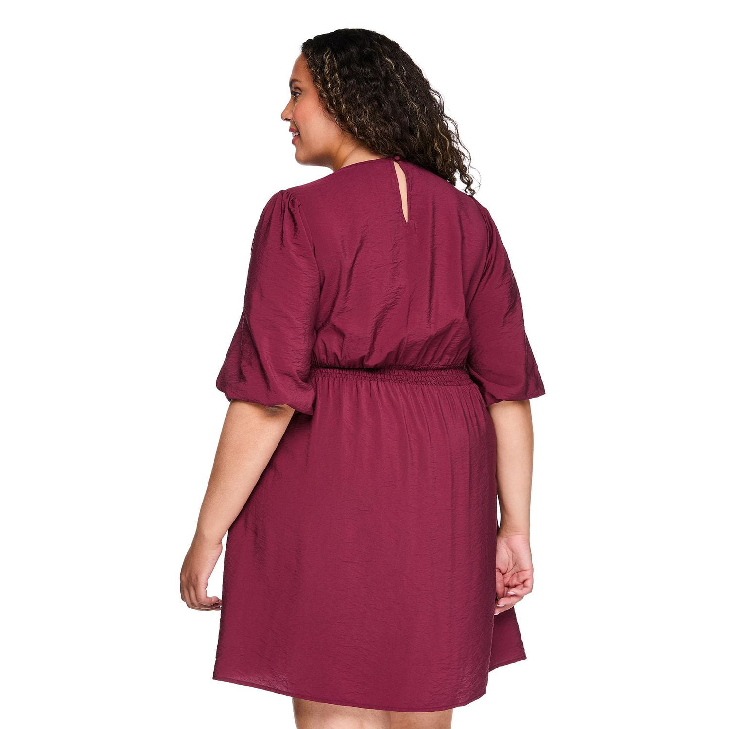 Robe ajustée et évasée à manches longues Lane Bryant Plus pour femmes