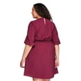 thumbnail image 3 of Robe ajustée et évasée à manches longues Lane Bryant Plus pour femmes, 3 of 6