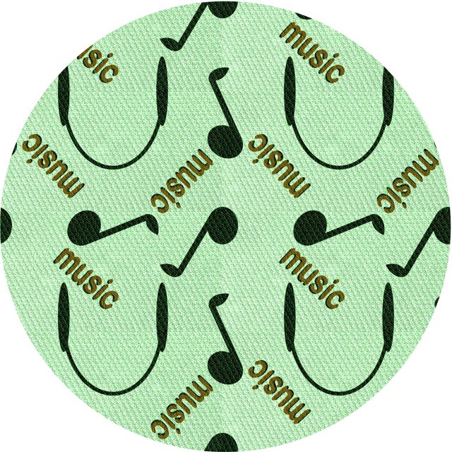 Ahgly Company Tapis Rond Lavable en Machine Intérieur Transitionnel Vert, 4 Pieds Rond
