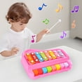 thumbnail image 1 of Meitianfacai 2 In 1 Baby Piano Xylophone Toy For Toddlers 1-3 Years Old 8 Multicolored Key Keyboard Xylophone Piano Preschool Educational Musical Learning Instruments Toy, 1 of 9