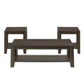 thumbnail image 1 of Monarch Specialties Table Set, 3pcs Set, Coffee, End, Side, Accent, Living Room, Laminate, Brown, Transitional, 1 of 4