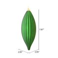 thumbnail image 3 of Vickerman M183224M Ornement de Finial à Lignes Mat Émeraude de 8 Po, 4 par Sac, 3 of 3