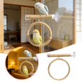 thumbnail image 1 of Suction Cup Bird Swing Comfortable Grip Parrot Play Stand With Linen Rope Easy To Assemble Small Bird Swing 15Cm Gift, 1 of 6