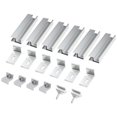 thumbnail image 4 of MYG for Solar Panel Mounting Rail Kit Aluminum Profile PV Module Rack System for Flat & Metal Roofs - End Clamps, Middle Clamps, L-Angles Included, 4 of 10