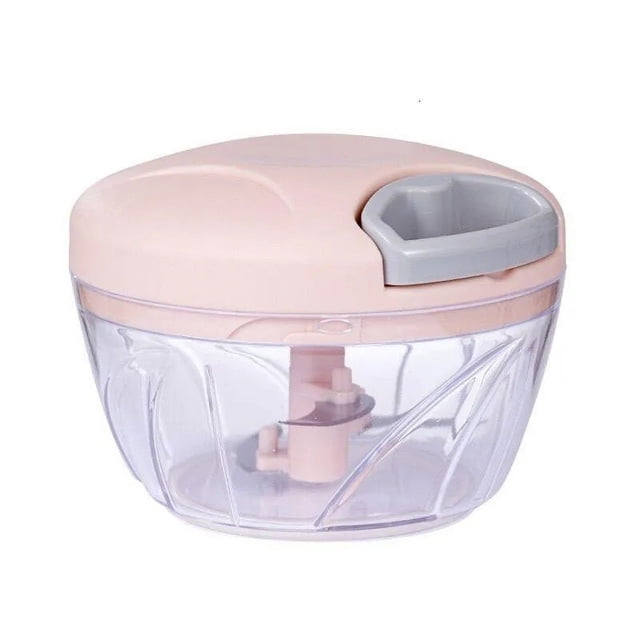 Suncoda Chopper, Manual Food Chopper Hand String Garlic Chopper for Kitchen Easy Cleaning Food Processor for Onions Garlic Carrots Tomato Meat with Stainless Steel
