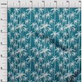 thumbnail image 3 of oneOone Polyester Spandex Teal Blue Fabric Tropical Tree Sewing Material Print Fabric By The Yard 56 Inch Wide, 3 of 4