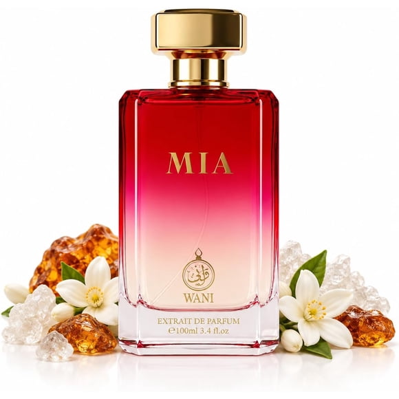 WANI Mia Eau de Perfume for Women 100 ml Long Lasting Arabic Floral Fragrance, Premium Elegant Vanilla Perfume Scent with Orange Blossom, Bergamot, Tuberose, Indian Jasmine, and White Musk