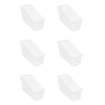thumbnail image 1 of Storex Large Plastic Book Bin, Desktop Organizer for Classrooms, Offices, and Home Storage, Clear, 1 of 3