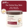 thumbnail image 1 of Aveeno Intense Relief Moisture Repair Cream, Shea Butter, Triple Oat, Extra Dry Skin Moisturizer, Fragrance Free, 1 of 7
