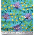 thumbnail image 1 of Soimoi Poly Georgette Fabric Leaves & Floral Artistic Decor Fabric Printed Yard 52 Inch Wide, 1 of 5