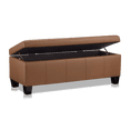 thumbnail image 3 of Bouclair Banc de Rangement en Similicuir Rouille, 3 of 6
