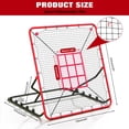 thumbnail image 3 of AKDSteel Filet de Rebond de Baseball Ajustable, 4 X 4,5 Pi, Filet de Rebond Robuste pour Frapper, Lancer sur le Terrain, Lancer, 5 Angles, Résistant aux UV, 3 of 7