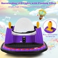 thumbnail image 4 of Gymax 6V Kids Ride On Bumper Car Vehicle 360° Spin Race Toy w/ Remote Control Purple, 4 of 10