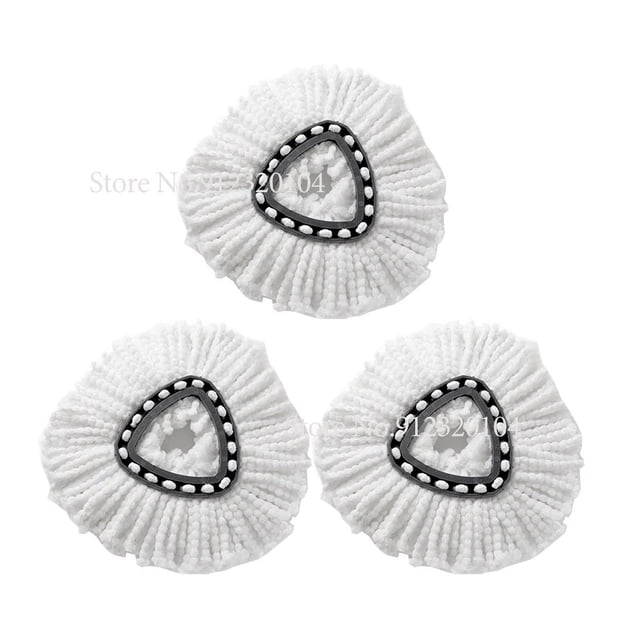 White Mop Head Cloth Replacement Microfiber Mop Refills Spin Mop Cloth Replacement Head for Vileda O-cedar Replacement Mop Heads