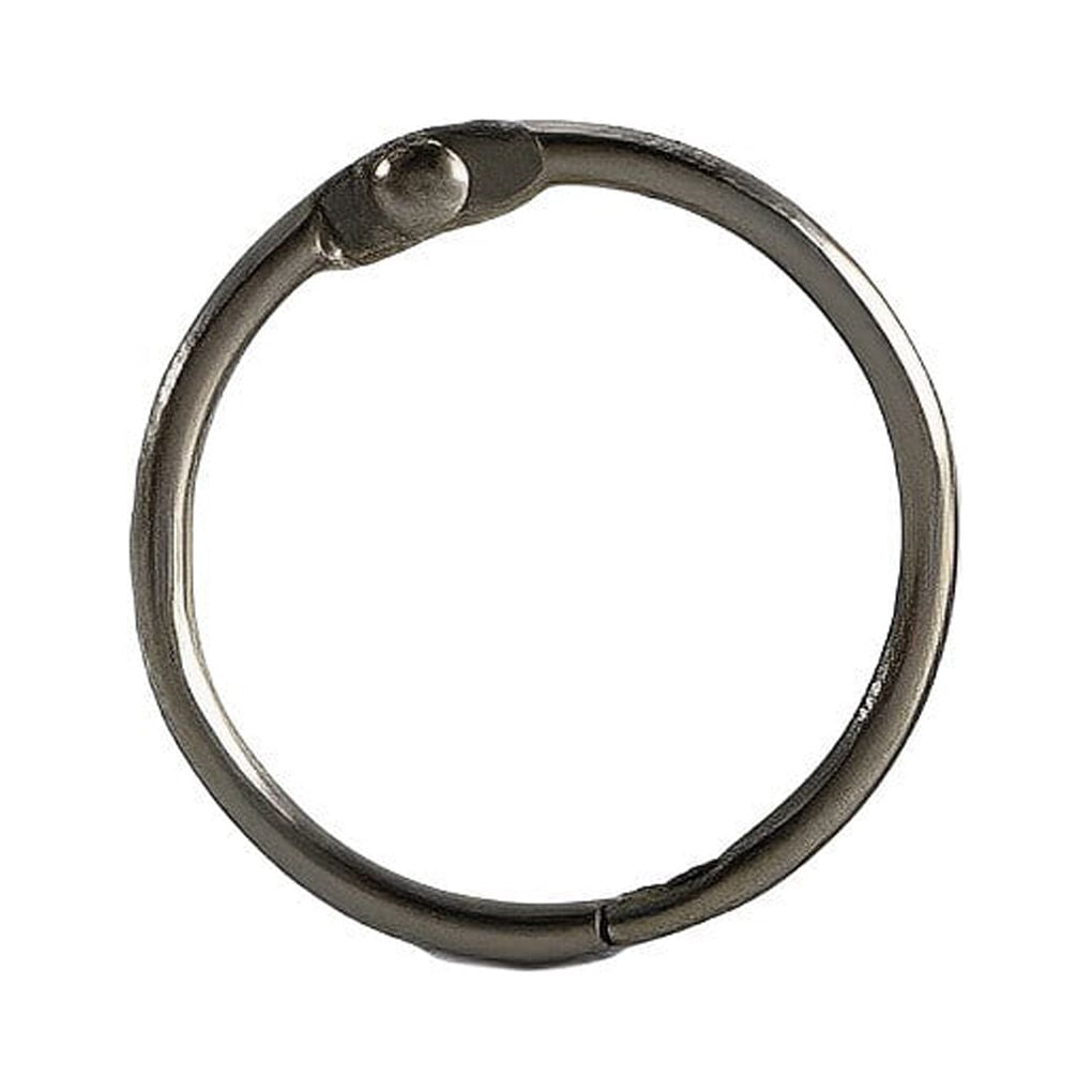 tredstone 50 Pieces Metal Binder Rings Albums Loose-leaf Book Hoops for Home Notepad Cards Scrapbook Craft Office Binding Black inner 20mm