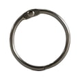 thumbnail image 1 of tredstone 50 Pieces Metal Binder Rings Albums Loose-leaf Book Hoops for Home Notepad Cards Scrapbook Craft Office Binding Black inner 20mm, 1 of 9