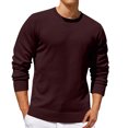 thumbnail image 1 of Jalioing Men's Crew Neck Sweaters Casual Basic Long Sleeve Pullover Sweater Fall Winter Solid Color Knit Shirts, 1 of 5