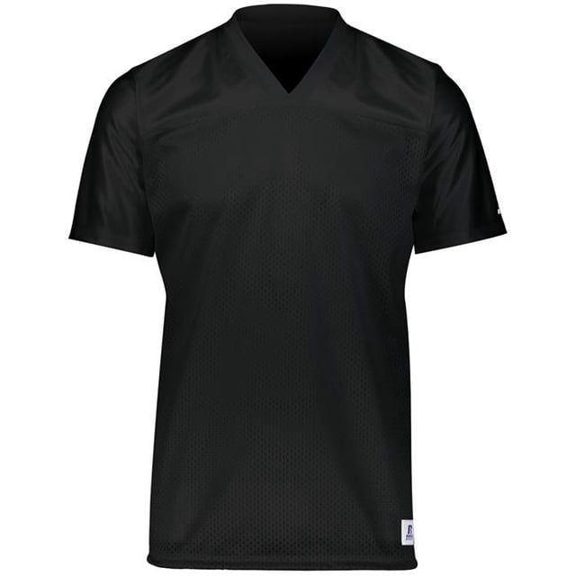 Youth Solid Flag Football Jersey, Black - Extra Large
