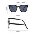 thumbnail image 3 of YAOBAMM Transparent Sunglasses Children Sunglasses Foldable Strong Hinge UV Protection Transparent Clear View Easy Storage Photo Prop Decorative Collapsible Sunglasses, 3 of 7