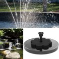 thumbnail image 2 of Solar Fountain Pump for Outdoor Bird Baths and Ponds Easy Install Black Plastic 10.5 Inch, 2 of 9