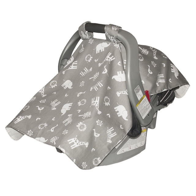 Jolly Jumper Infant Car Seat Veil | Weather & Sun Protection Cover with Adjustable Straps | Fits All Car Seat Handles | Collapsible & Machine Washable