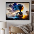 thumbnail image 1 of Designart train framed wall art decor, Train framed wall Art, On the Move Rolling Rails I , Extra large Modern black framed wall art, 32x16 inches black frame, 1 of 5
