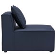 thumbnail image 4 of Modway Saybrook 4-Piece Fabric Upholstered Outdoor Patio Sectional Sofa in Navy, 4 of 11