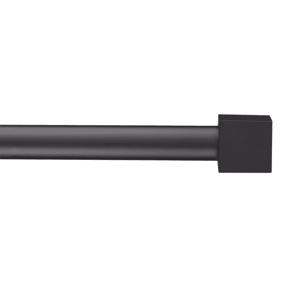 Bouclair Black Cube Curtain Rod Set - Diameter 25mm 36x66 in (91x168 cm)
