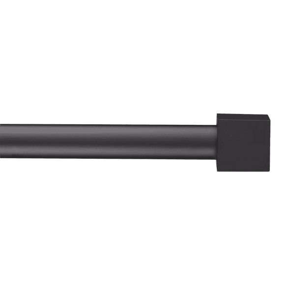 Bouclair Black Cube Curtain Rod Set - Diameter 25 mm 66x120 in (168x305 cm)