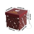 thumbnail image 2 of mtvxesu 2-Piece Christmas Gift Box Set with Handles for Candy Storage and Holiday Packaging, Large Size, Diy Foldable Design, Includes 2 Boxes with Lids and Handles, 2 of 6