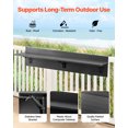thumbnail image 2 of VEVOR Table Suspendue pour Balcon 12 x 48 Po Table de Bar pour Rambarde de Patio Extérieur Pliable, 2 of 9