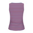thumbnail image 4 of Plebaso Womens Slim Striped Tank Tops Sleeveless Crewneck Ruched Blouses Summer Casual Basic Tee Tops, 4 of 5