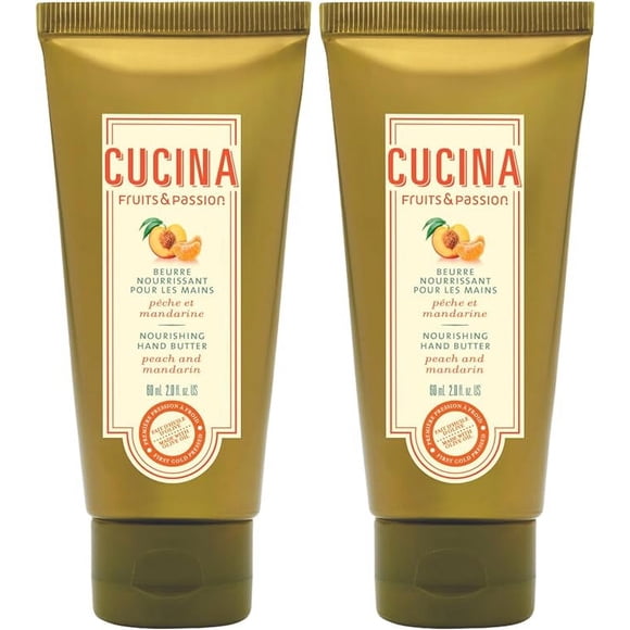 Fruits & Passion [Cucina] Peach and Mandarin Nourishing Hand Butter 60 ml - 2 pack