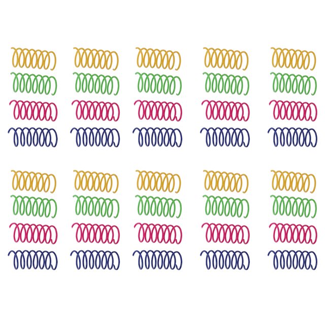 40 Pcs Jouets de Printemps pour Chats Résistance aux Morsures Interactif Ressorts Colorés Jouet pour Animaux de Compagnie Chats